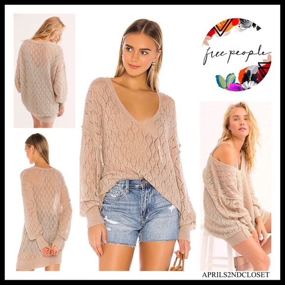 FREE PEOPLE PULLOVER TUNIC LUXE KNIT SWEATER A3C - Picture 14 of 16